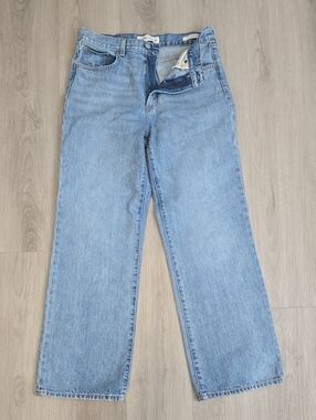 Denim Forum Light Blue Straight Leg Jeans